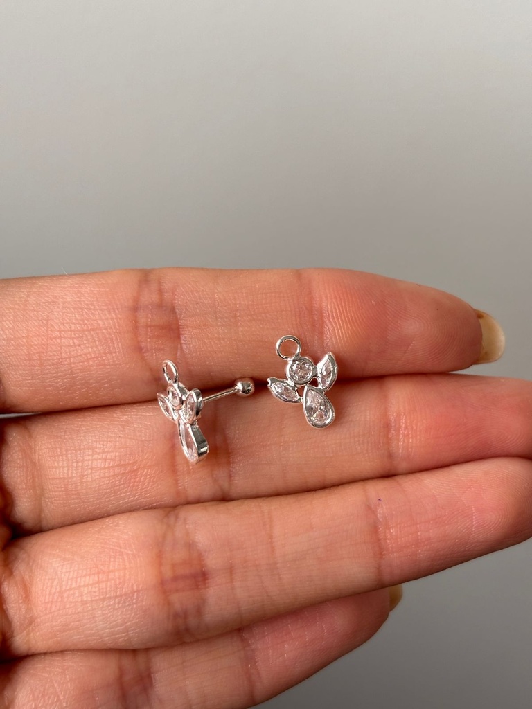 Aretes Angeles con cierre de bebe 