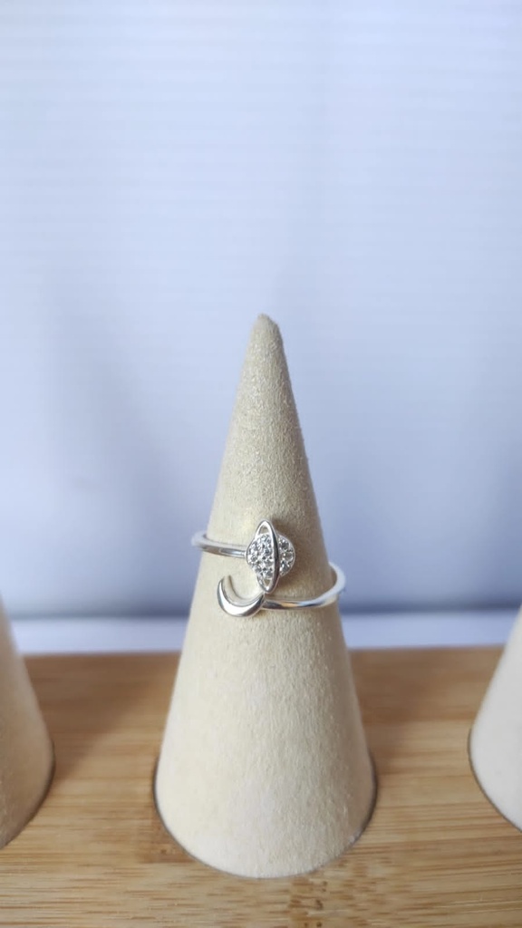 ANILLO PLANETA Y LUNA
