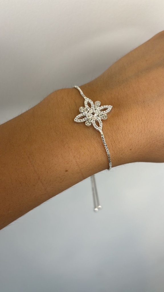 PULSERA REGULABLE FLOR mr1