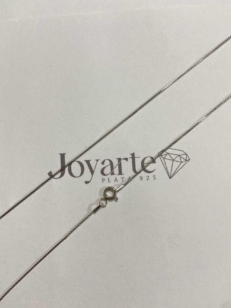 CADENA PLATA QUEMADA