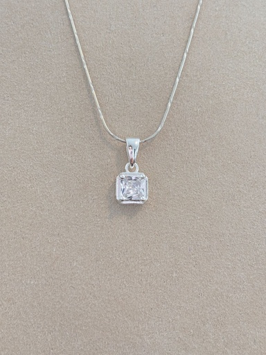 Dije Cuadrado Cristal D6009
