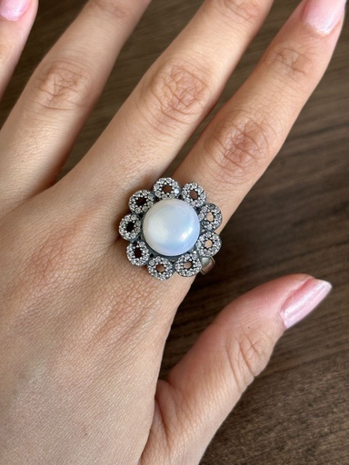 Anillo Flor Talla 6 