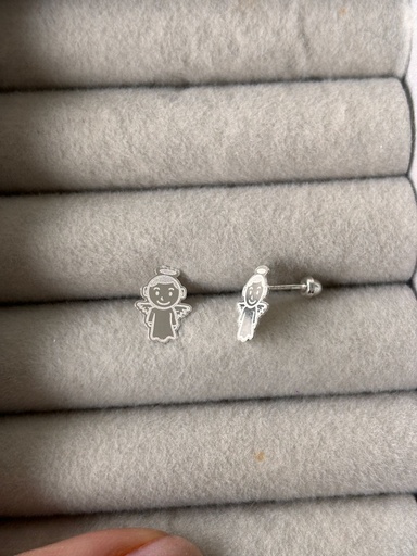 Arete con seguro de bebe Angelitos 