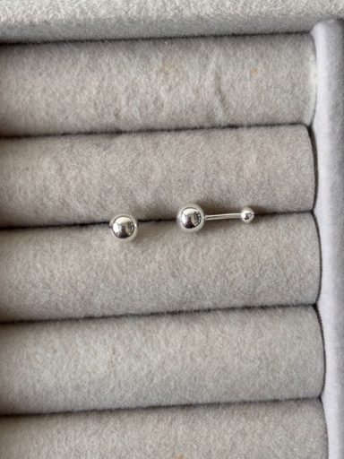 Arete con seguro de bebe Bolita 