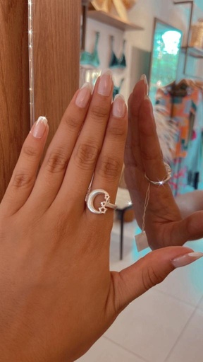 ANILLO LUNA Y ESTRELLAS