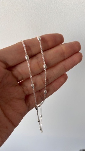 CADENA BOLAS FACETADAS