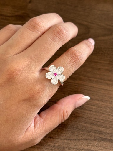 Anillo flor D1009